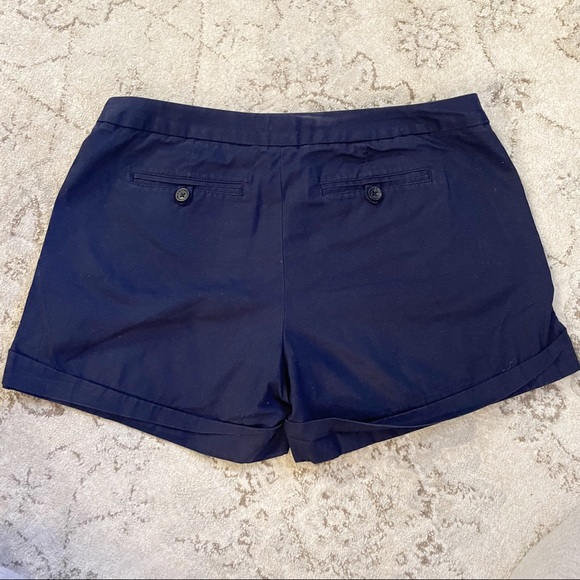 Banana Republic Navy Blue 100% Organic Cotton Shorts Size 8 - Picture 2 of 7